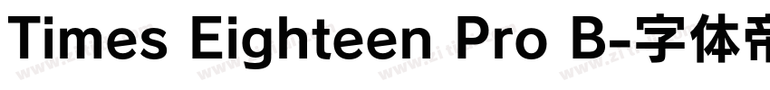Times Eighteen Pro B字体转换